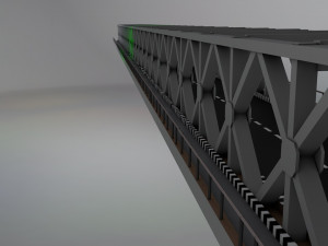 lp steel bridge points 3D 모델