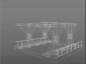 lp steel bridge points 3D 모델