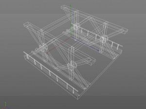 lp steel bridge points 3D 모델