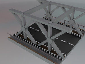 lp steel bridge points 3D 모델