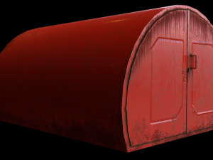 Garage red 3D 모델