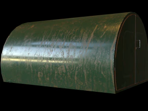 Garage green hemisphere 3D Model