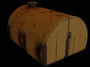 Yellow garage 3D Model