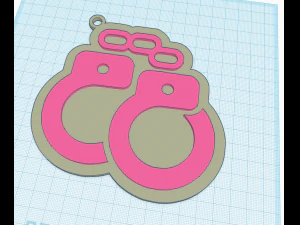 bdsm keychain 2 3D Model