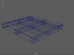 wood pallet Modèle 3D