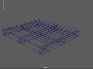 palete de madeira Modelo 3D