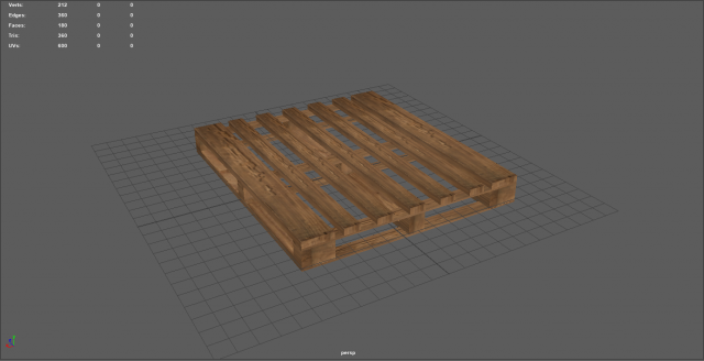 wood pallet Modèle 3D .c4d .max .obj .3ds .fbx .stl .blend 