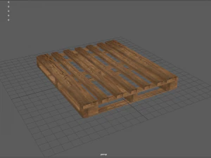 palete de madeira Modelo 3D