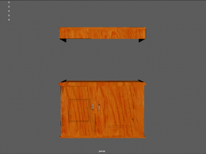 aquarium with a cabinet Model 3D