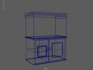 aquarium with a cabinet Model 3D