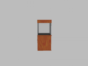 aquarium with a cabinet Model 3D