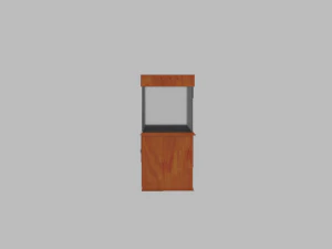 aquarium with a cabinet 3D Model