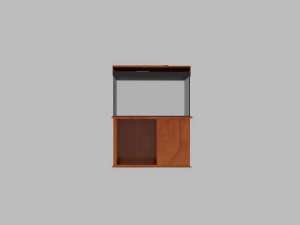 aquarium with a cabinet 3D Model