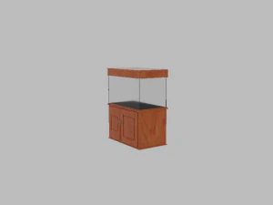 aquarium with a cabinet 3D Model