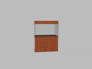 aquarium with a cabinet Model 3D