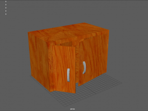 wood cabinet 3D 모델
