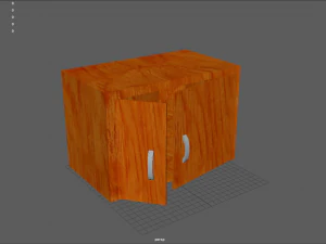 houten kast 3D Model