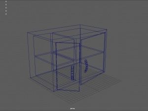 wood cabinet 3D Modell