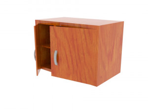 wood cabinet 3D Modell