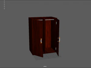 brown cupboard 3D Model
