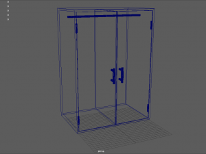 brown cupboard 3D 모델