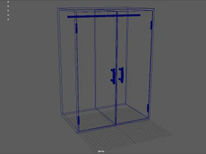 brown cupboard 3D Model