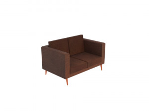 leather couch 3D 모델