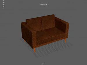 leather couch 3D Model
