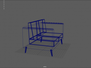 leather couch Model 3D