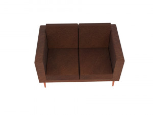 leather couch Model 3D