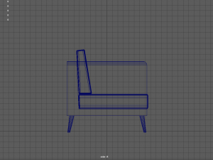 leather couch Model 3D