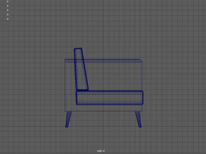 leather couch 3D Model