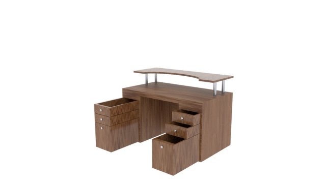 office desk Model 3D .c4d .max .obj .3ds .fbx .stl .blend 