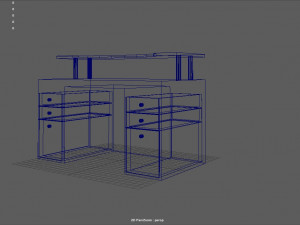 office desk Model 3D