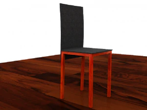 dining table with chairs 3D Model