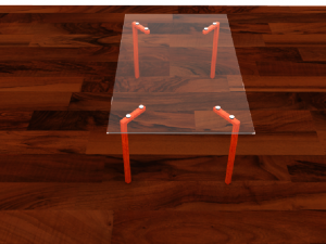 dining table with chairs 3D Model