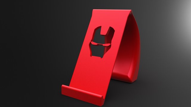 ironman phone holder Model Cetak 3D .c4d .max .obj .3ds .fbx .stl .blend 