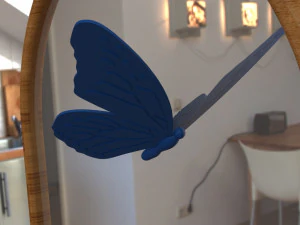 half butterfly mirror accessory 3D Print Model