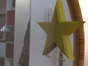 half star mirror accessory 3D-printmodel