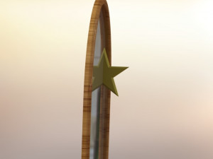 half star mirror accessory 3D Print Model