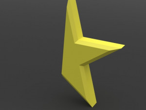 half star mirror accessory 3D Print Model