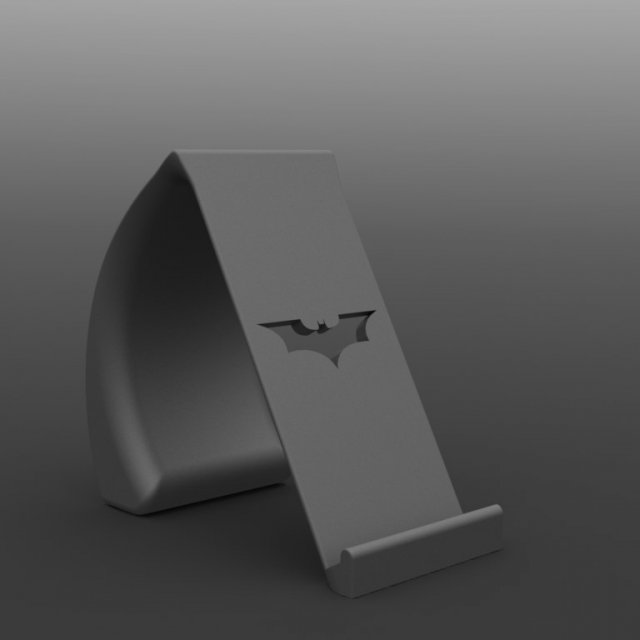 batman phone holder 3D Print Model .c4d .max .obj .3ds .fbx .stl .blend 
