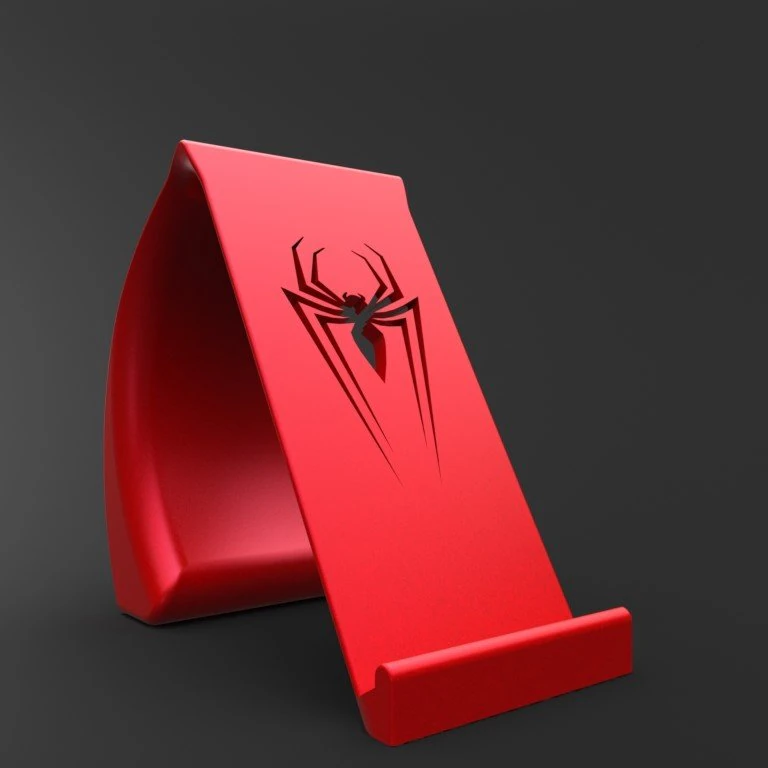 spiderman phone holder 3D Print Model .c4d .max .obj .3ds .fbx .stl .blend 