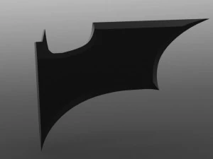 half batarang mirror accessory 3D Print Model