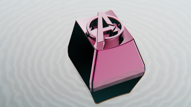 avengers logo keycap 3D-Druckmodell .c4d .max .obj .3ds .fbx .stl .blend 