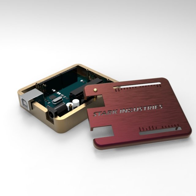 arduino uno stark endustries creations case Model Cetak 3D .c4d .max .obj .3ds .fbx .stl .blend 
