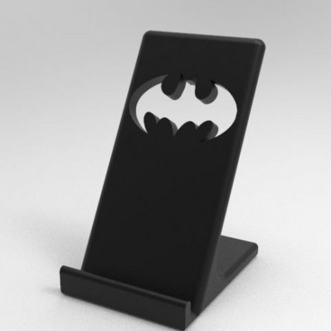 batman phone holder 3D Baskı Modeli .c4d .max .obj .3ds .fbx .stl .blend 