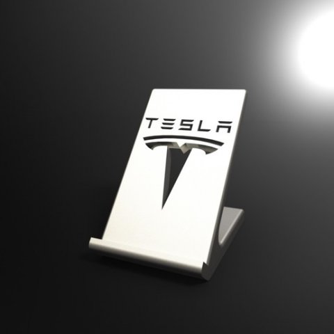 tesla phone stand 3D 프린트 모델 .c4d .max .obj .3ds .fbx .stl .blend 
