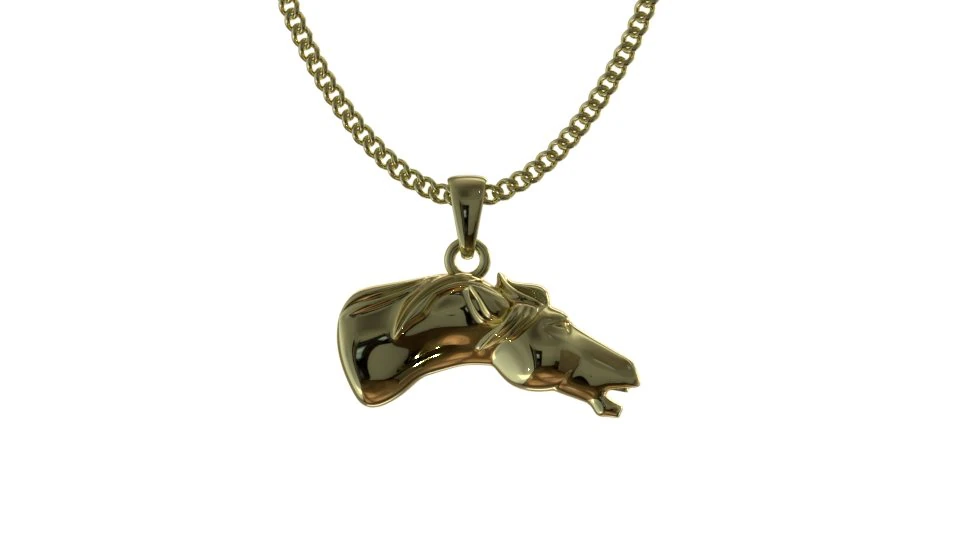 Pendant horse 3D Model .c4d .max .obj .3ds .fbx .stl .blend 