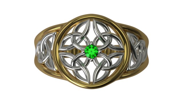 Ring one stone 3Dモデル .c4d .max .obj .3ds .fbx .stl .blend 